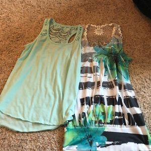 Rue 21 and Mudd lace tank tops